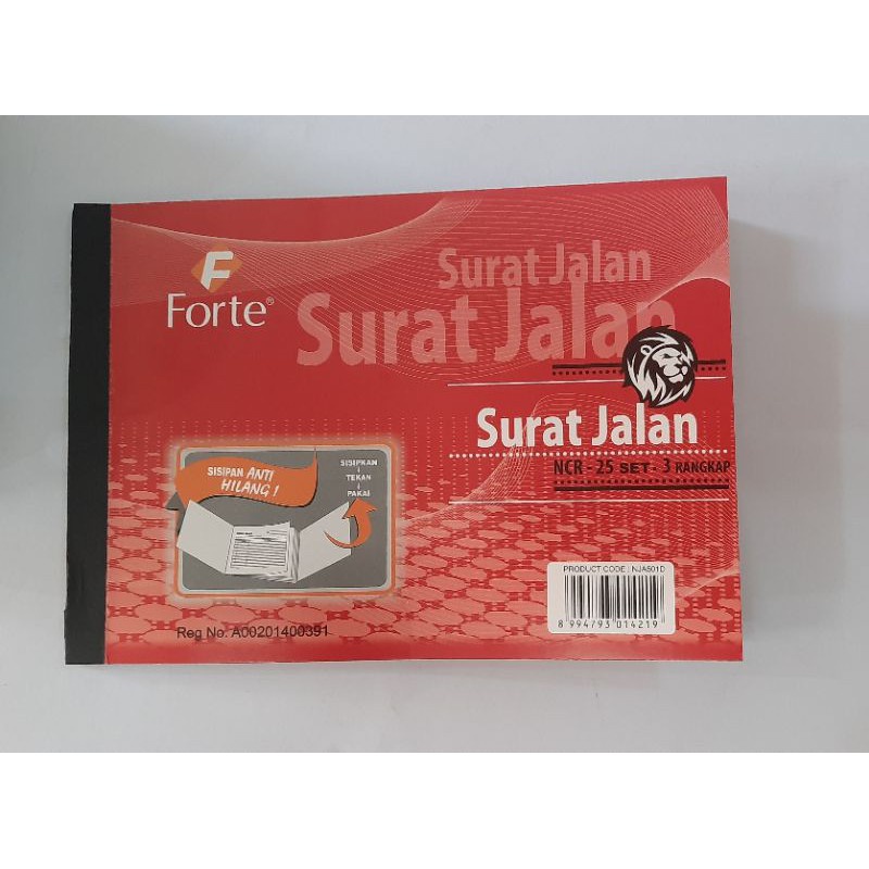 

SURAT JALAN FORTE 3 PLY / 3 RANGKAP