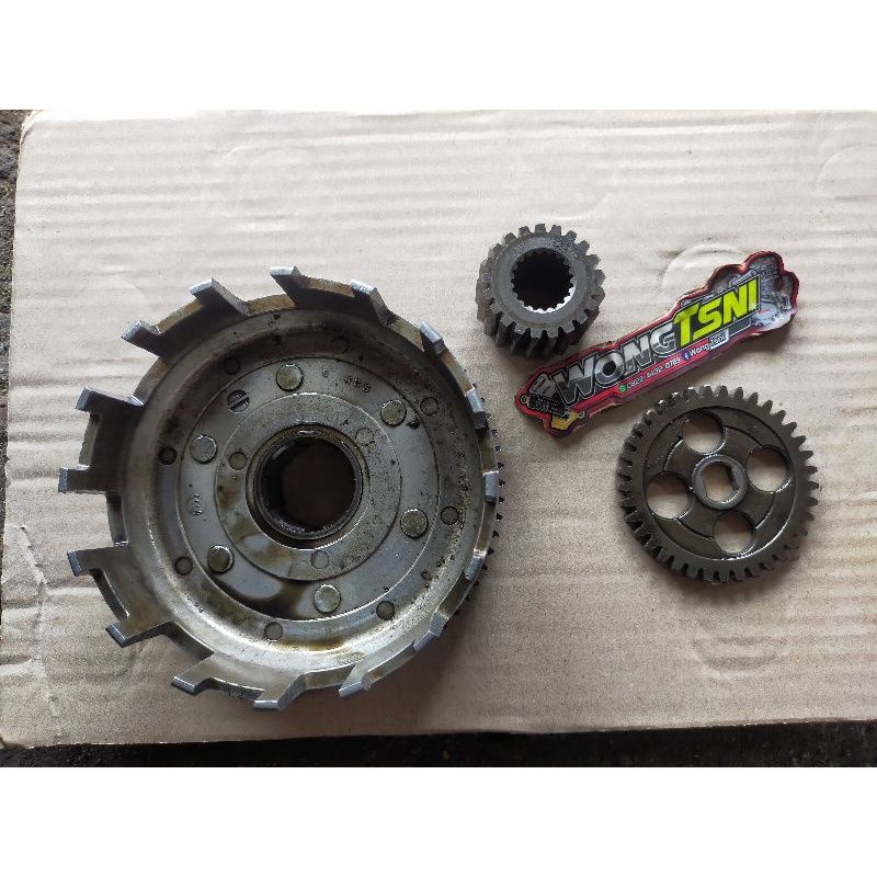 ronsel rongsel drafgear gigi primer sekunder Megapro primus ori copotan motor