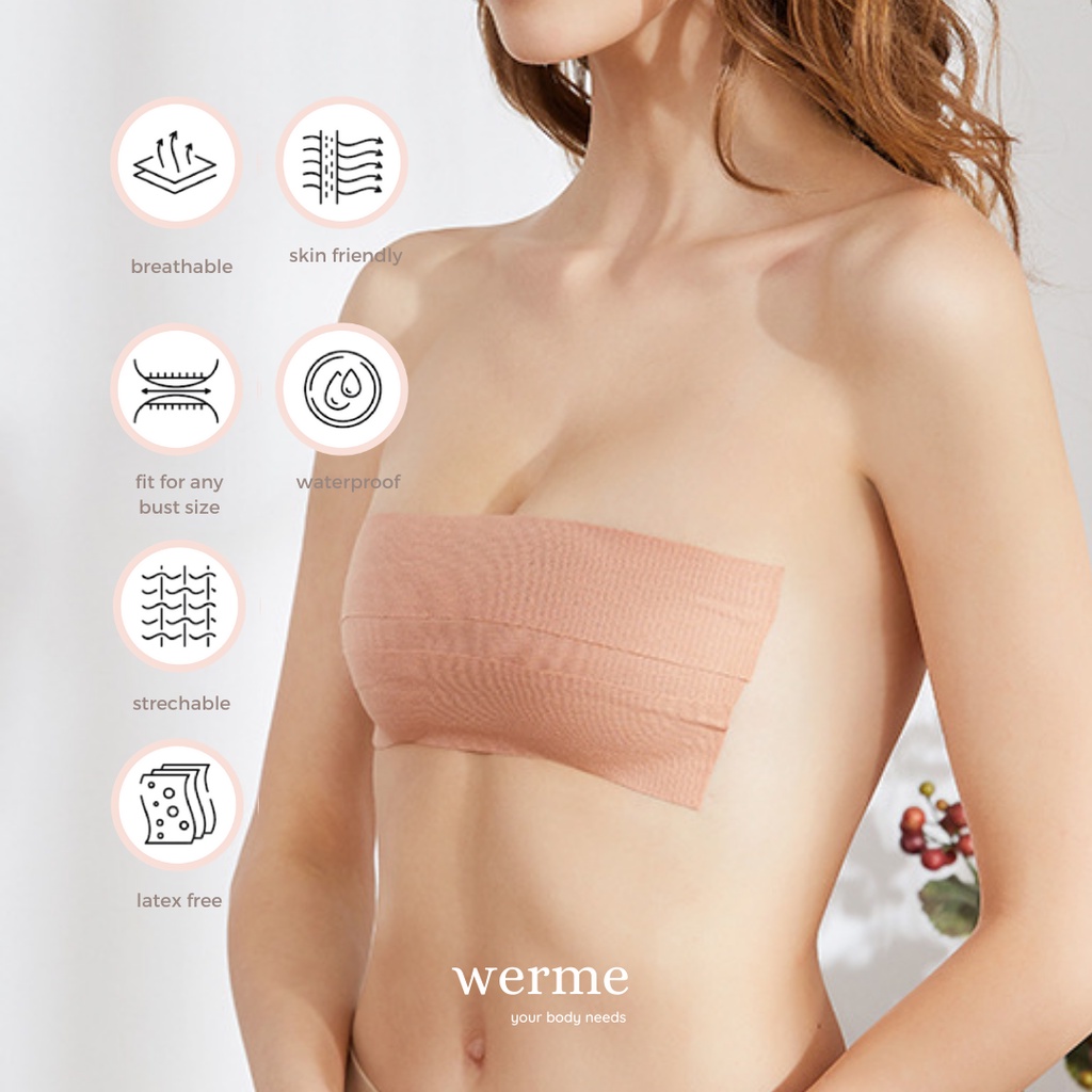 WERME Body Tape / Bra Tape / Boob Tape / Solasi Badan / Solasi Payudara