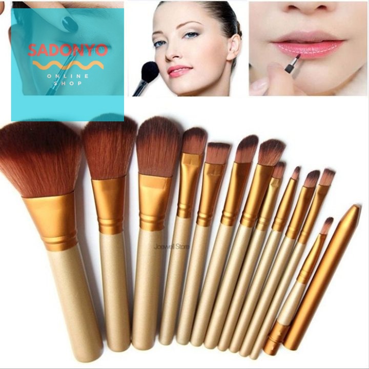 Takarai Kuas Set Naked 5 isi 12 Brush Alat Make Up Lengkap