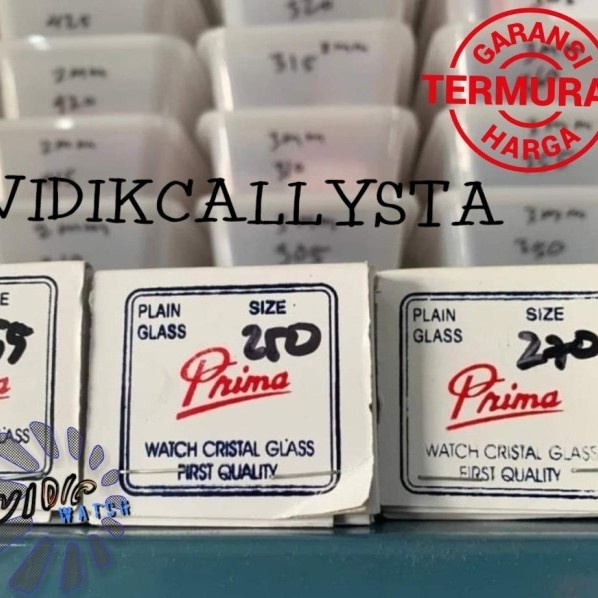 Alat service jam tangan Kaca jam tangan 1mm 200 to 295 ukuran Lengkap