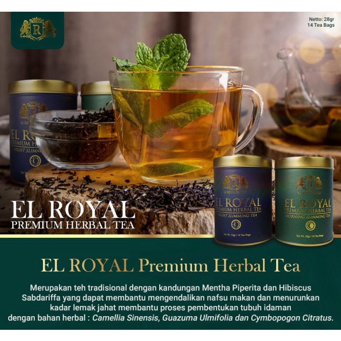 

Sale Herbal Slimming Tea EL ROYAL PREMIUM Morning & Night /TEH DIET/TEH PELANGSING/TEH HIJAU/TEH