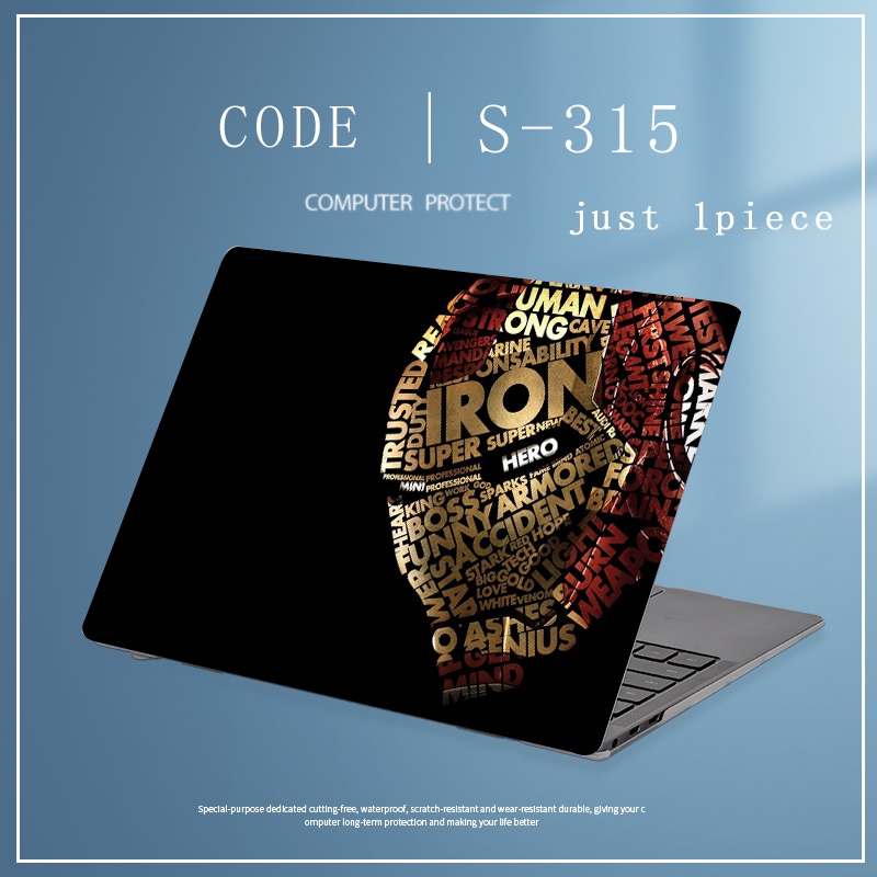 1pc Universal Bebas Potong COD Custom Stiker Kulit Laptop Untuk ACER NITRO AN515 SWIFT5 SF315 14 &quot;15.6&quot; Notebook Komputer Decal Game Iron-Man Avengers Theme Designs Covers