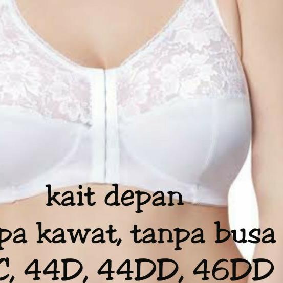 bra big size export jumbo murah bukaan kait depan 38 40 42 44 46 48 50 - 44D