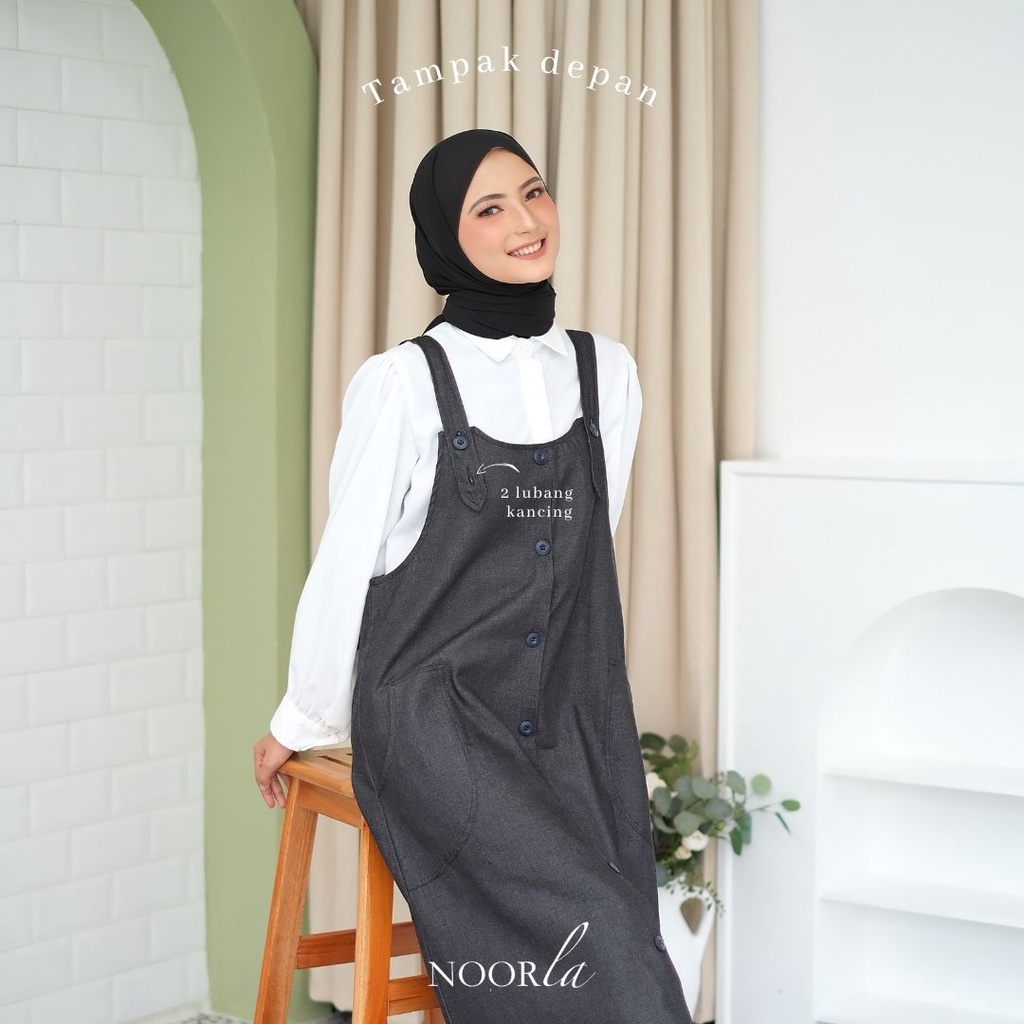 NOORLA - DAMIRA OVERALL / MAXI DRESS FASHION MUSLIM