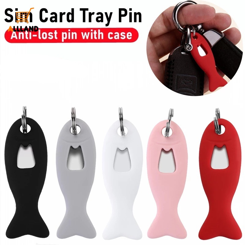 1pc Pin Silikon Anti Hilang Warna Permen Untuk Melepas Sim Card / Gantungan Kunci Universal