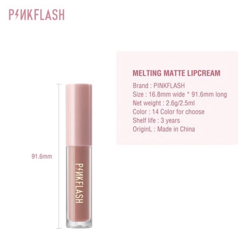 PINKFLASH Matte Lipcream | Pink Flash Lasting Matte Lipstick