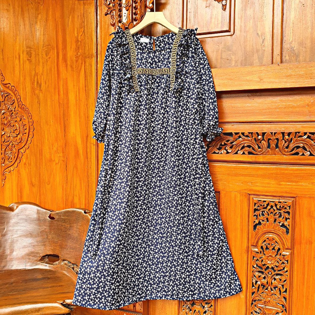 Gamis Anak / Gamis Anak Perempuan / Baju Muslim Anak Perempuan Kanza 5-15 Tahun