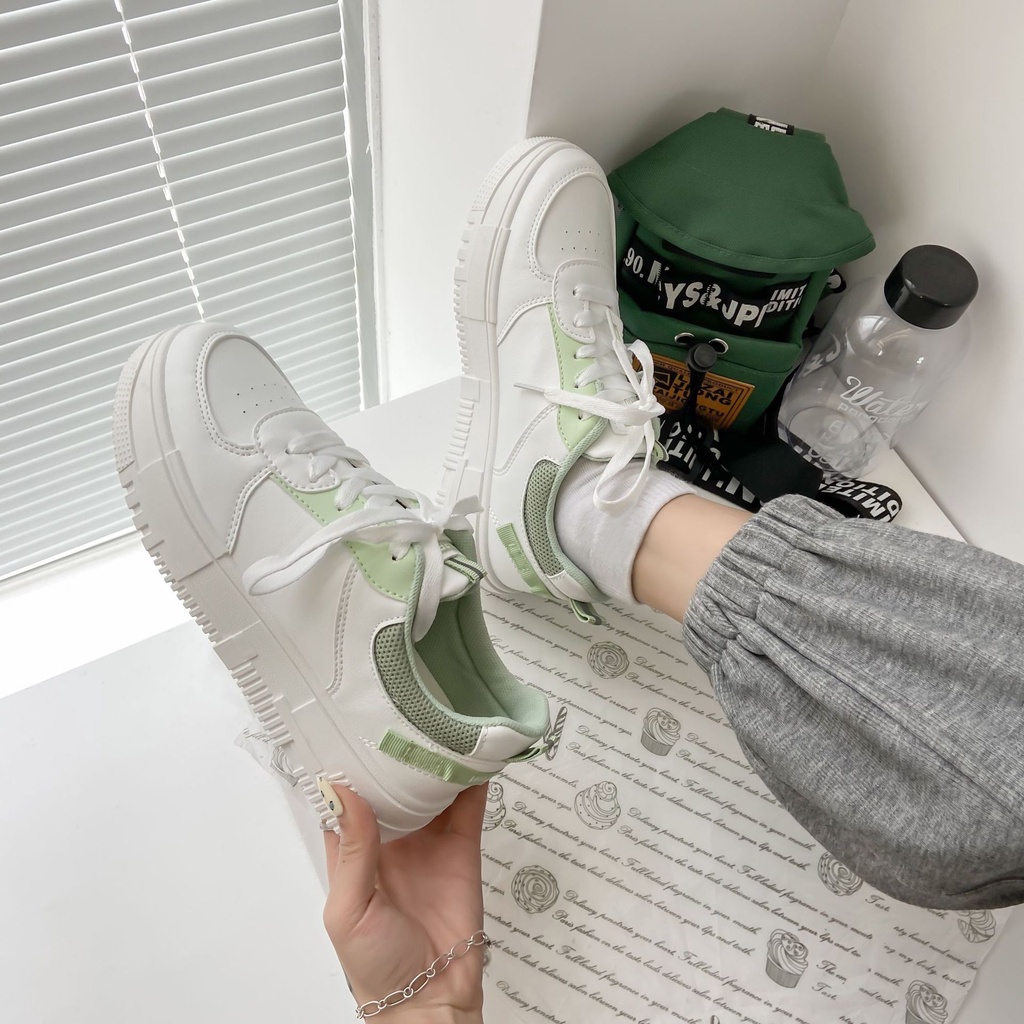 Sepatu Putih Perempuan Korean Style Sepatu Sneaker Wanita Santai Import Sneakers Shoes Cewek Trendy SP-216