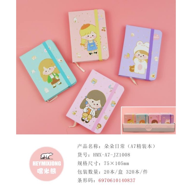 

Jurnal Hmx-A7-Jz1008 Diary/Agenda Tali Motif Cute Girl