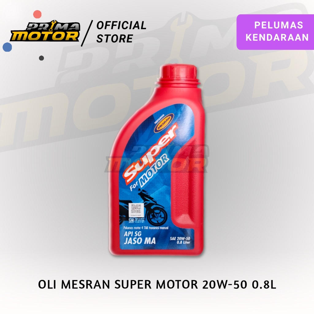 Oli MESRAN Super for motor 800ml pertamina oil original