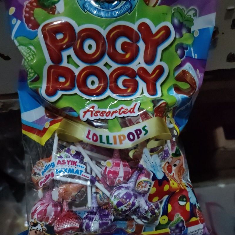 permen lollipop pogy pogy assorted flavour isi 50 pcs