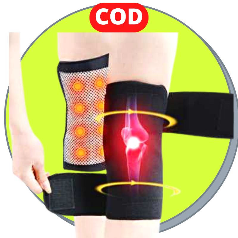 Penyangga Pelindung Lutut Olahraga Terapi Magnetik Cedera Sakit Pegal
