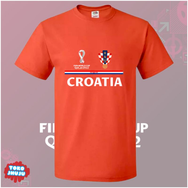 Baju Kaos Piala Dunia World Cup 2022 Team Croatia