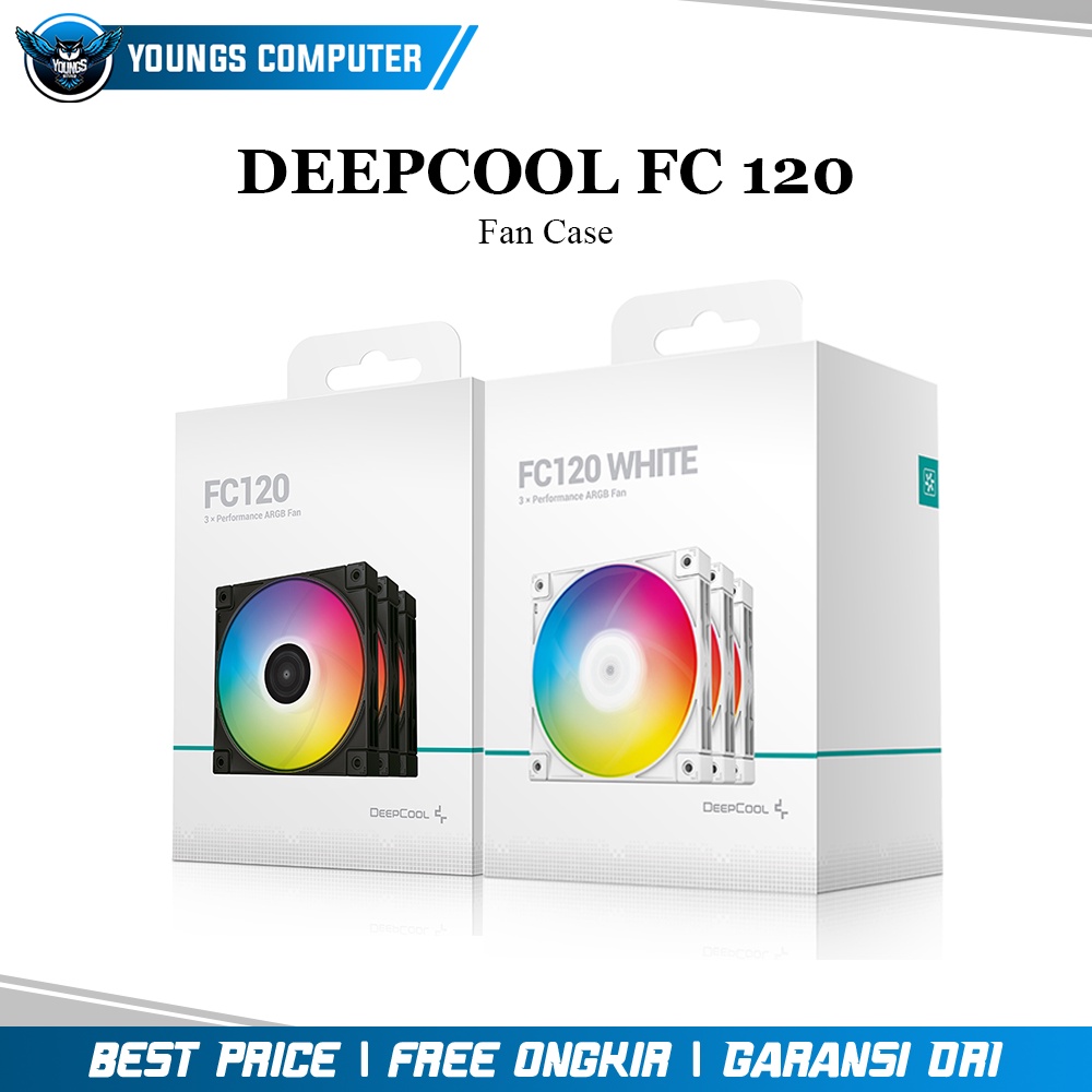 FAN CASE DEEPCOOL FC 120 (3xFan) 12CM ARGB | FC120 3in1 Pack