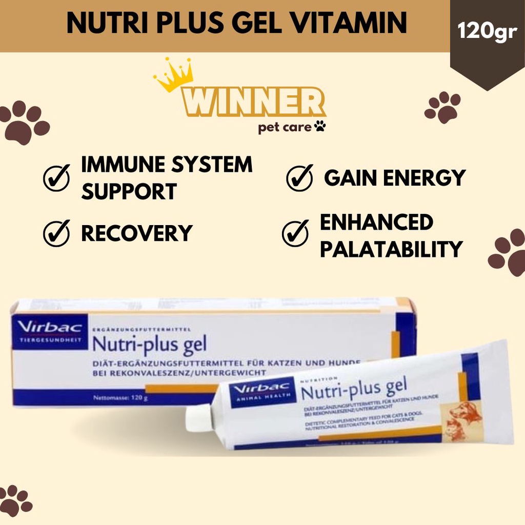 Nutri Plus Gel Vitamin Cat Dog 120gr