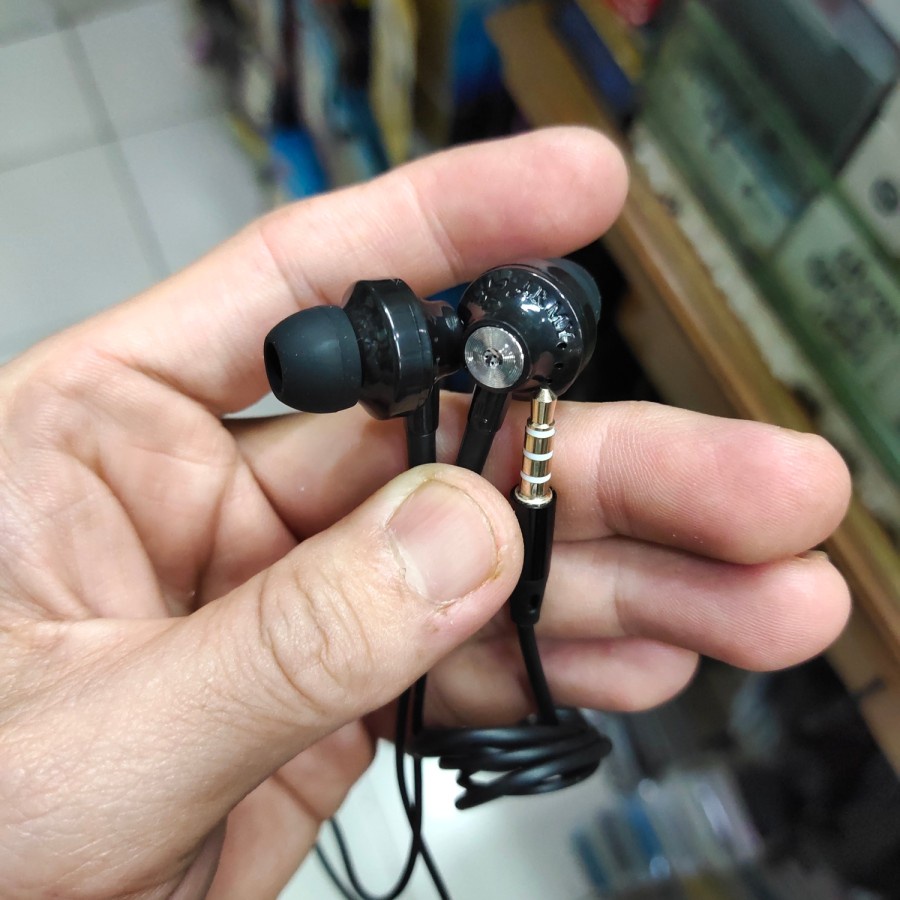 headset handsfree audio music army sb+mic jack 3.5mm mantul murah meriah