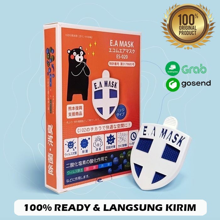 EA Mask E.A mask klip Anti Virus Bakteri 100% Original Made in Japan - EA Mask