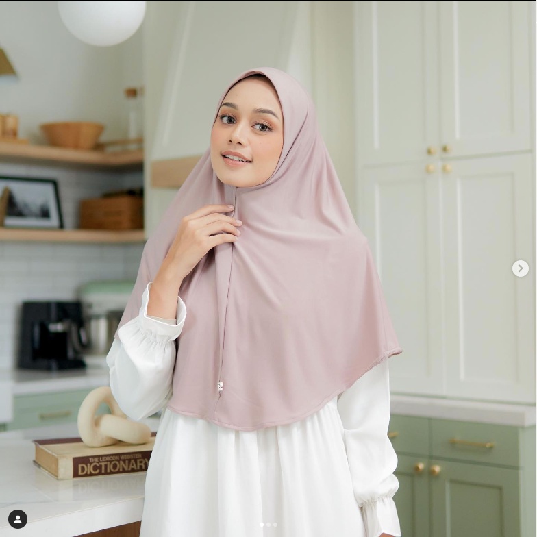 deav hijab | naura instant | hijab bergo instant jersey