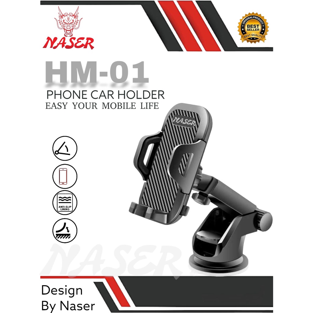 HOLDER STAND NASER  MOBIL HM-01/HOLDER  STAND HP/DUDUKAN HP Holder Stand Handphone HM-01 / Holder Mobil / Standing HP Mobil/PRODUK ORIGINALL