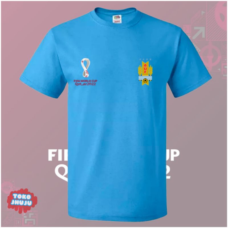 kaos Piala Dunia World Cup 2022 Tim Uruguay DEPAN BELAKANG