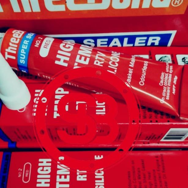 

☽ Lem Threebond SUPER SEALER No.2 HIGH Temp RTV Silicone Red Merah 30gr / 30 gr ㆃ
