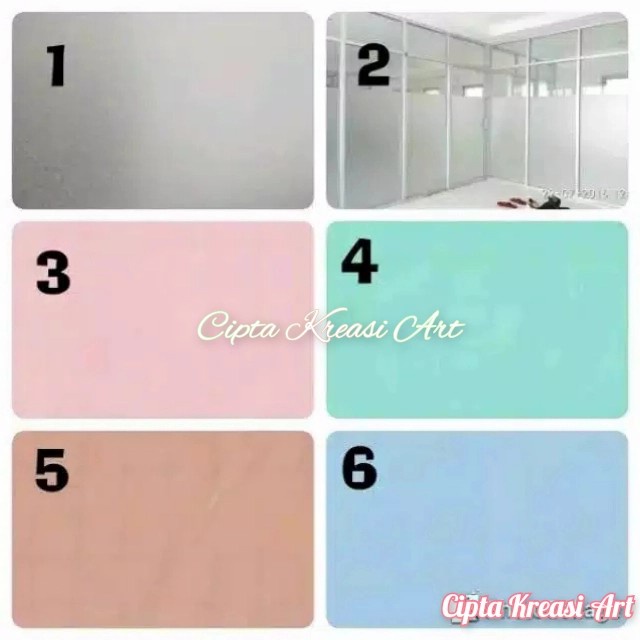 [Sticker] Sticker/Stiker Kaca Sandblast Polos/Stiker Sunblast Warna Buram Es [Ready]