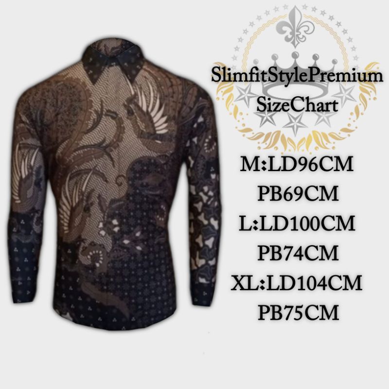 BAJU BATIK PRIA LENGAN PANJANG BATIK SLIMFIT PRIA KEMEJA BATIK SLIMFIT PRIA