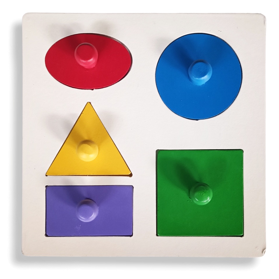 Puzzle Knop Geometri Warna Mainan Edukasi Anak