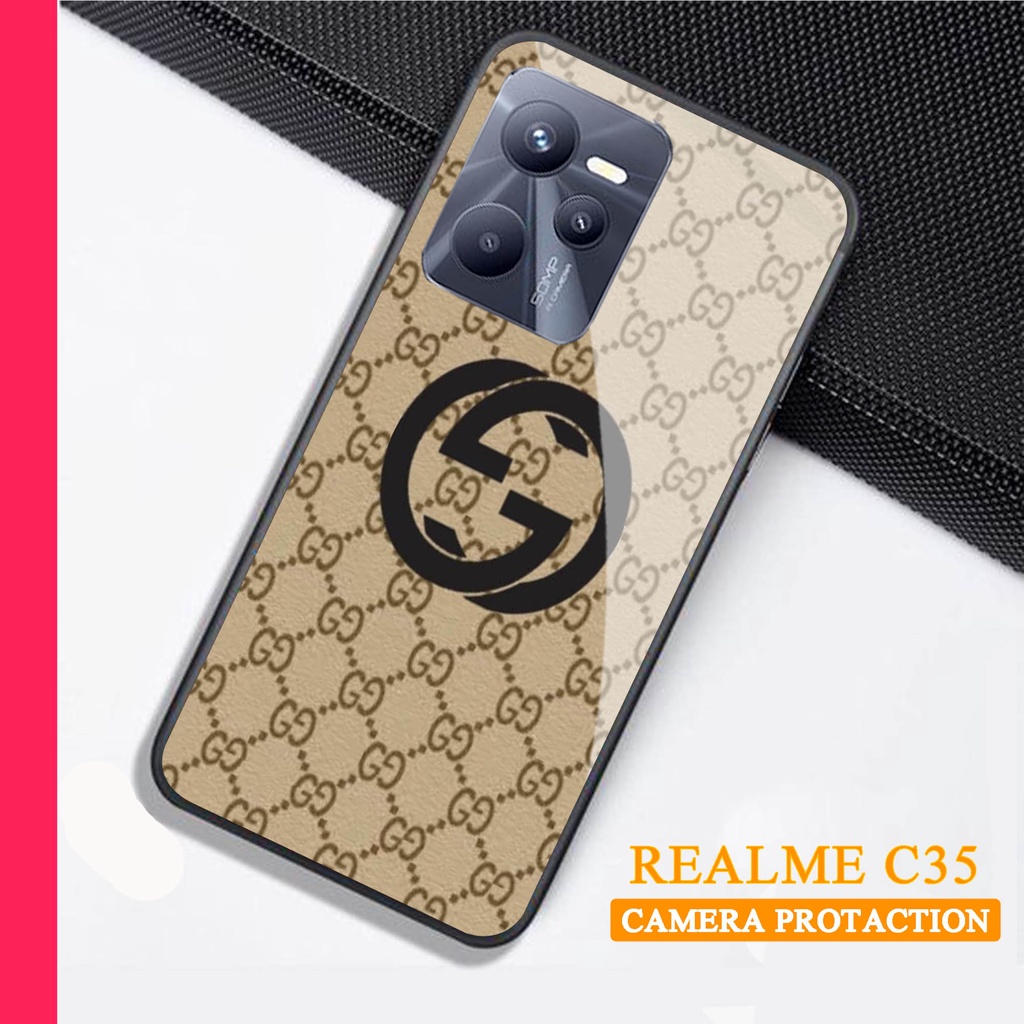 Softcase Glass Kaca REALME C35 - Case Handphone REALME C35 [T85]