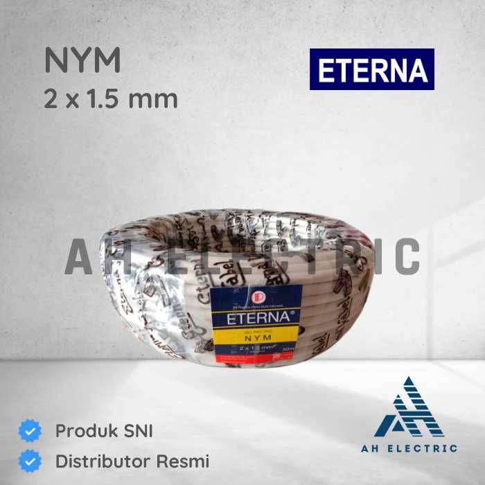 Kabel NYM 2 x 1 5 Eterna rol 50m / NYM 2 x 1.5 Eterna / Kabel NYM 2 x 1,5 Eterna / NYM 2x1 5 Eterna 