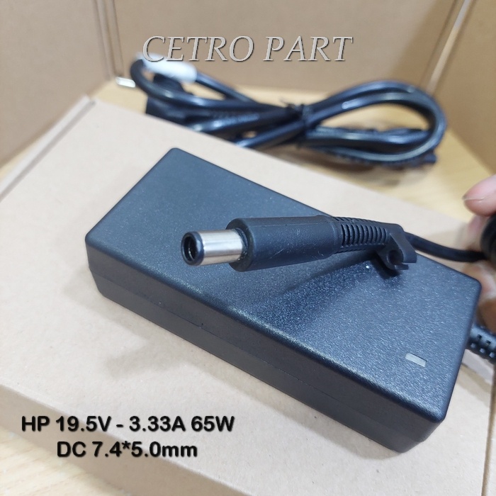 Adaptor Charger Laptop Hp 19.5v - 3.33a Jarum DC 7.4*5.0mm 65W - BERGARANSI