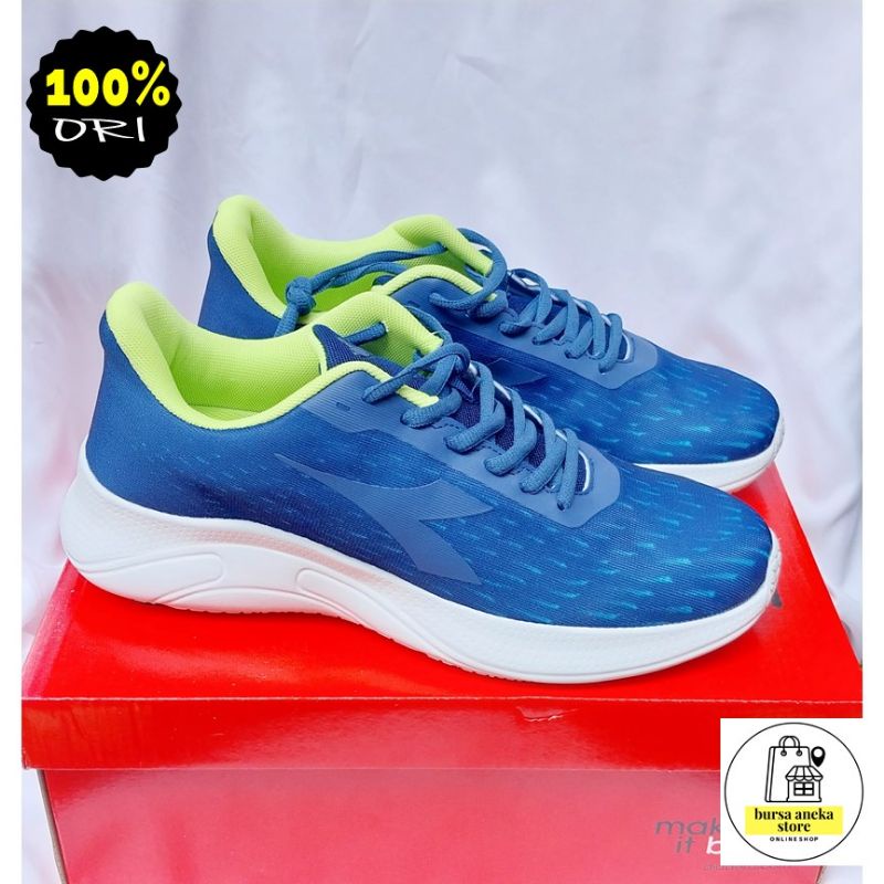 TERMURAH Sepatu Running Lari Pria DIADORA EXILES Original Navy Size 40 42