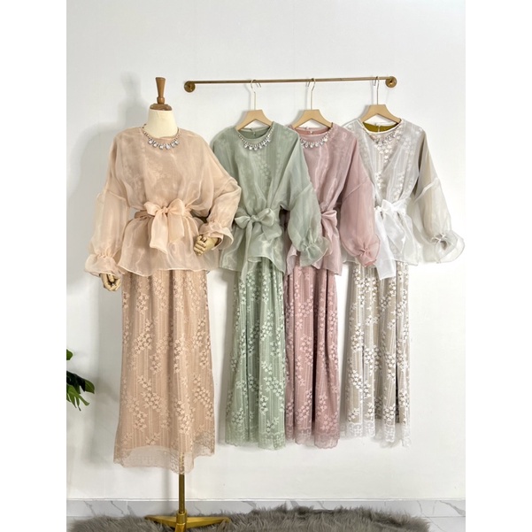 maxi vest organza