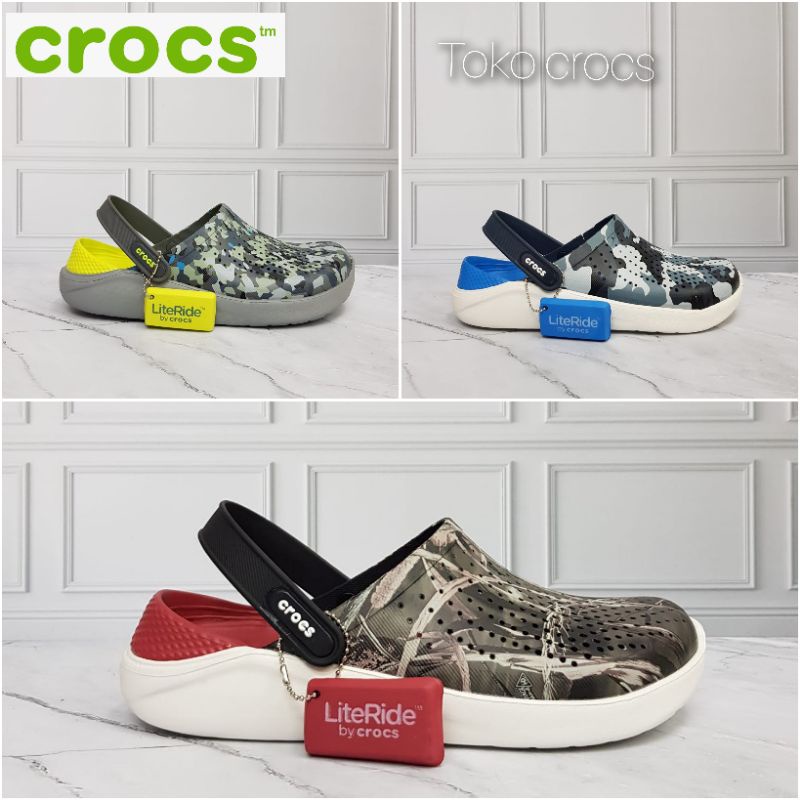 sandal crocs Literide army / Crocs literide motif Camoue / Crocs Literide