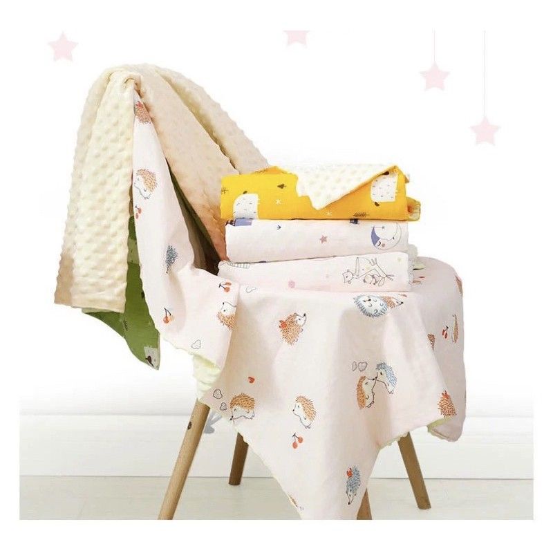 Leleoncare Selimut Dot Nipple Bayi Halus Lembut - Leon Care Slimut Muslin Bamboo Baby - Leleon Care Blanket Premium Baby Newborn - Leoncare Selimut Bayi New Born