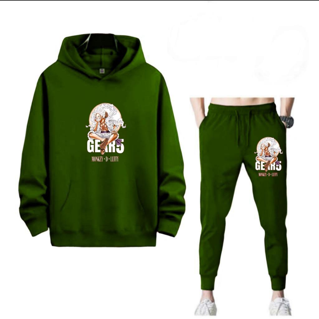 SETELAN GEAR5 ONE PIECE HOODIE DAN CELANA PANJANG MURAH TERLARIS NYAMAN DIPAKAI