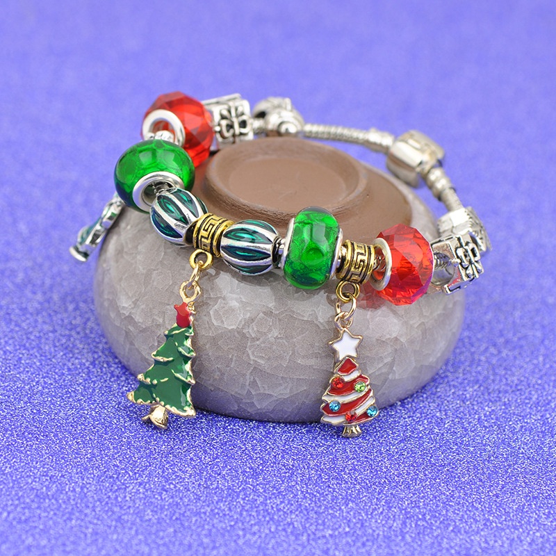 Gelang Liontin Pohon Natal Bahan Alloy