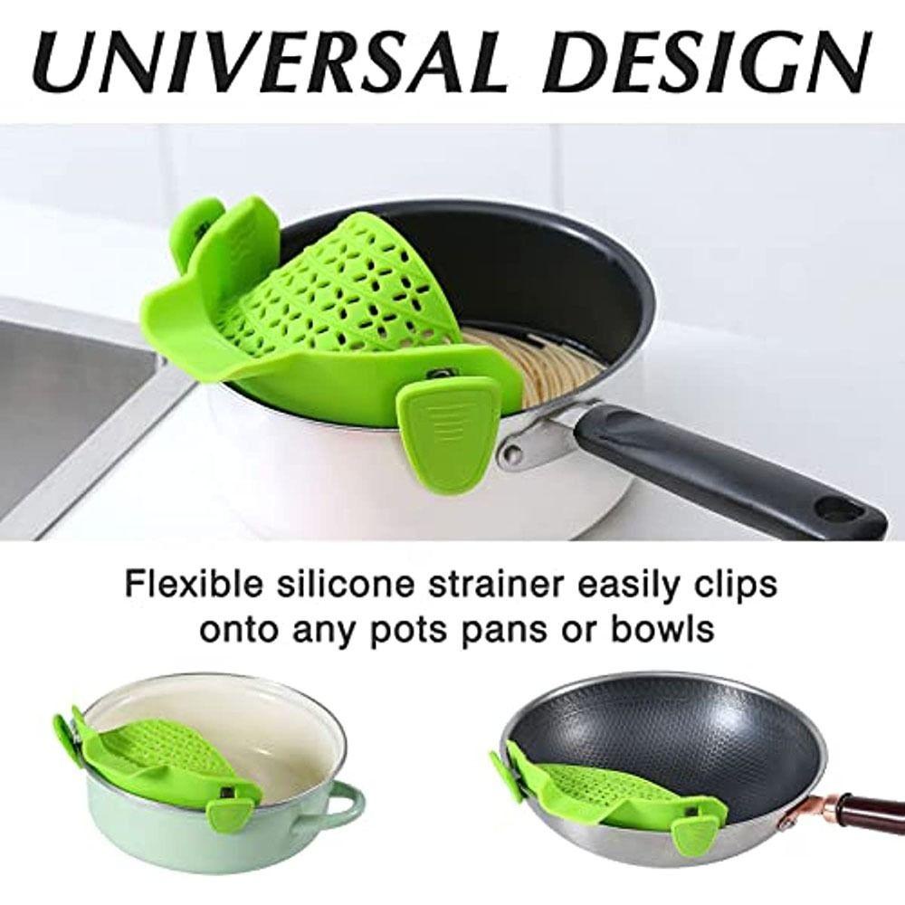 Preva Saringan Dapur Silikon Filter Air Colander Drainer Draining Cairan Kelebihan