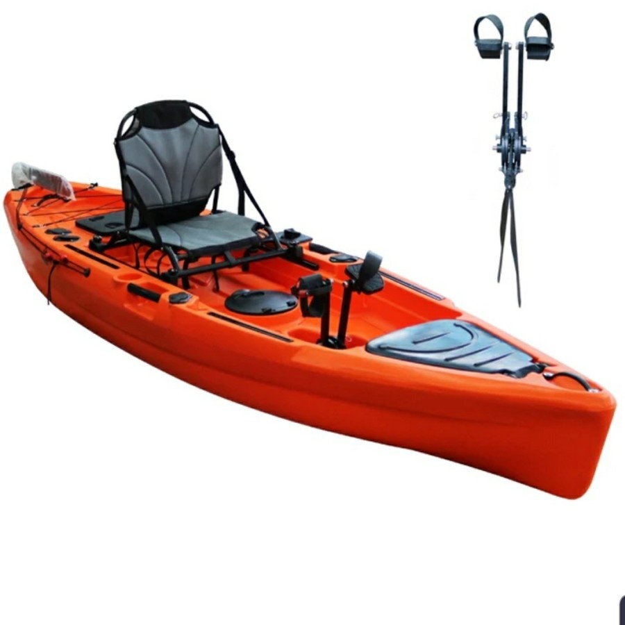J Seven Alesandra, kayak fishing single, flap pedal kayak - pedal kayak