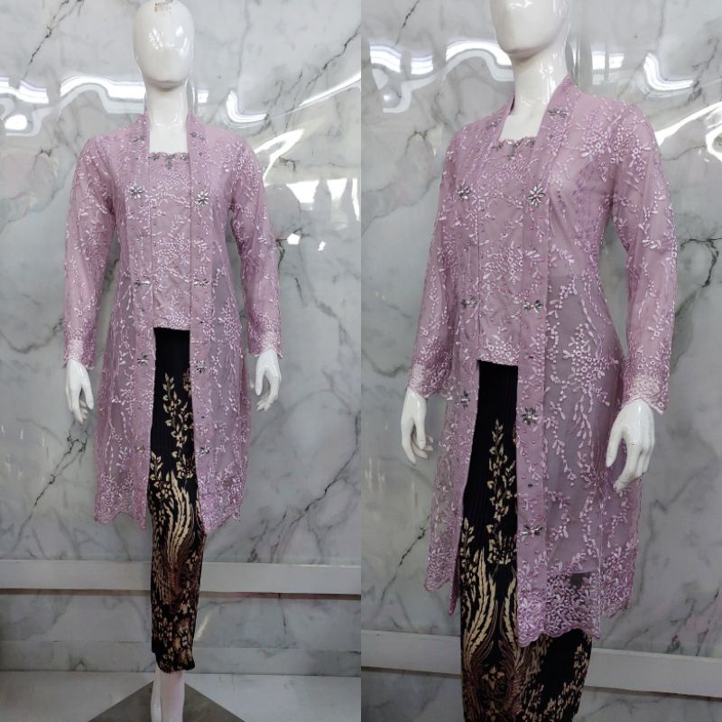 kebaya Kutu Baru Payet/ Tunik Tulle/ Kebaya Modern / Kebaya Favorite / Batik Couple