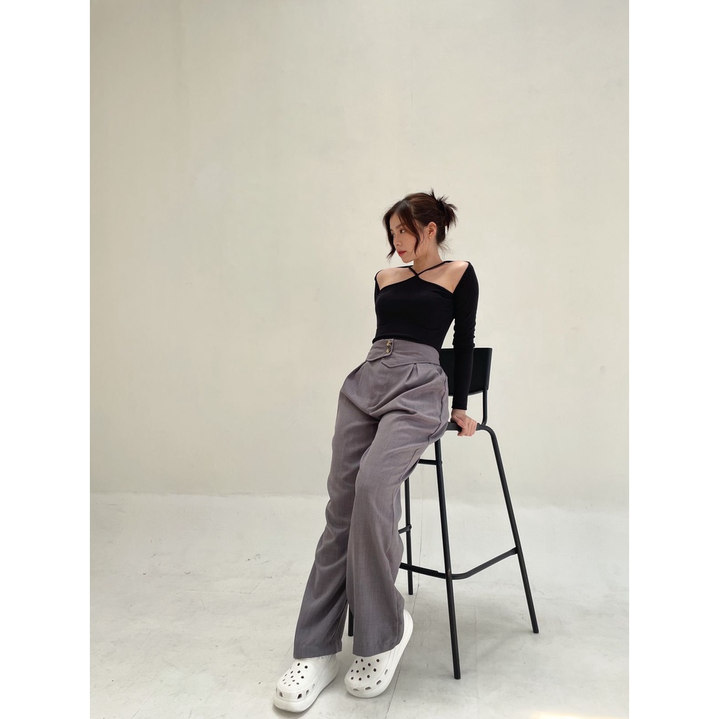 POTTIE - Nicola Cullotes Pants - Long Culottes High Waist