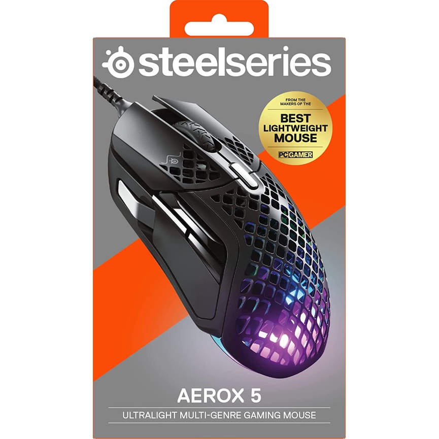 Mouse Steelseries Aerox 5 | Ultra-Lightweight Multi-Genre Gaming Mouse