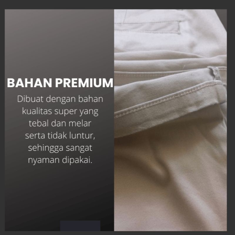 Celana Panjang Chino Pria Dewasa Chinos Premium Cino Distro Cinos Jumbo Slimfit Pensil Melar