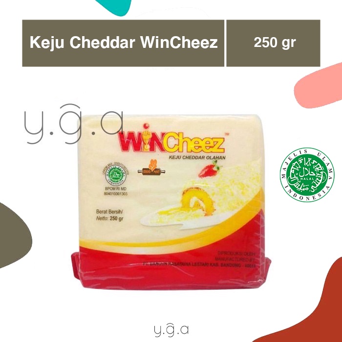 

Wincheez Keju Cheddar / Wincheeze Cheese / Keju Win Cheez 250gr