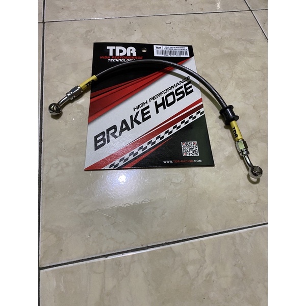 selang rem tdr 40cm banjo ajustable carbon