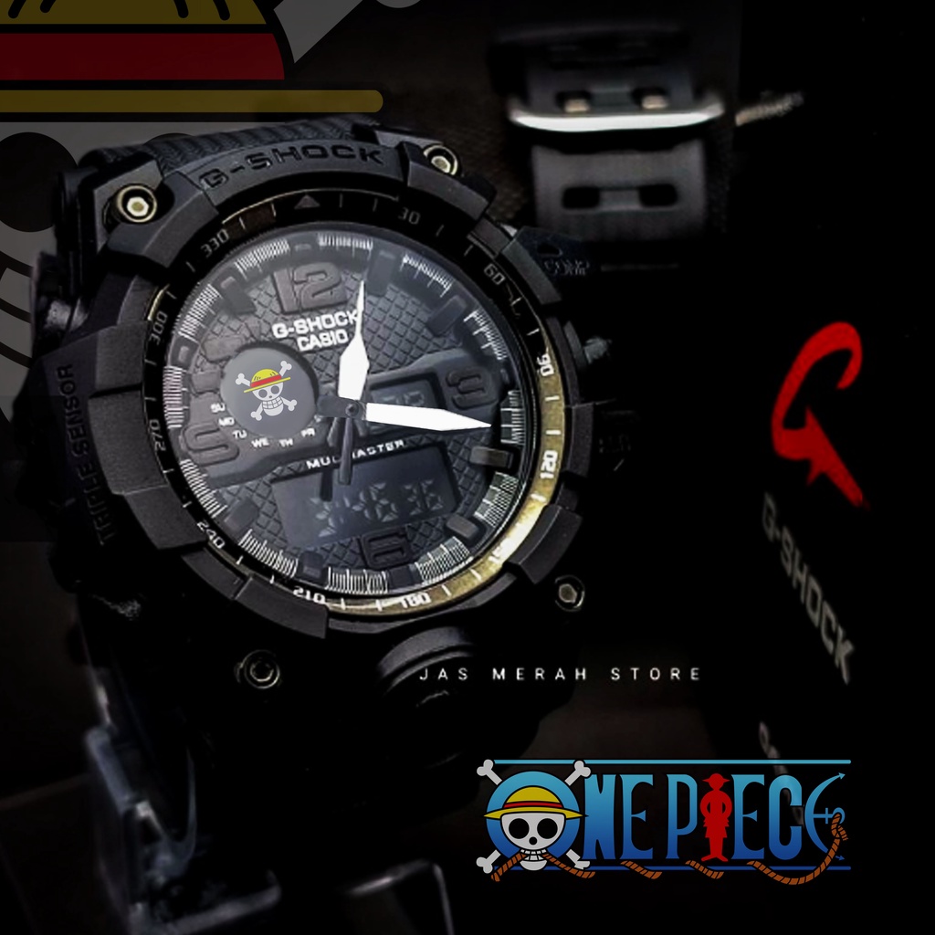 G SHOCK FULL BLACK GWG X ONE PIECE