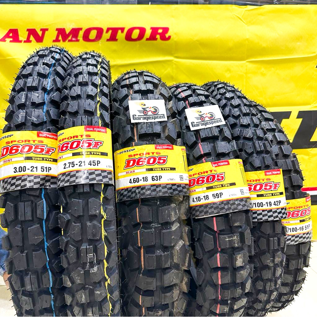 BAN DUNLOP D605 16 19 18 21 DUAL PURPOSE TRAIL KLX CRF WR ON OFF ROAD