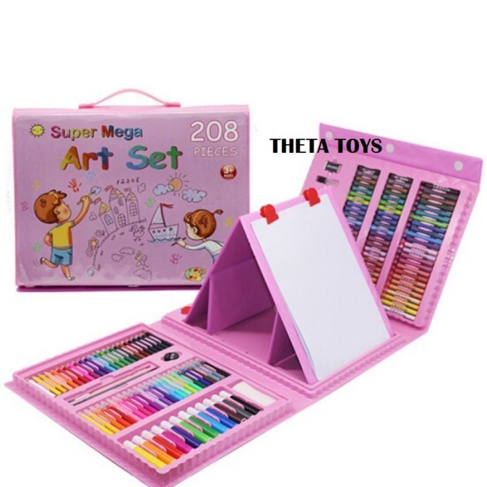 

CRAYON ANAK SET ISI 208 PCS PENSIL WARNA WARNI ALAT LUKIS ANAK