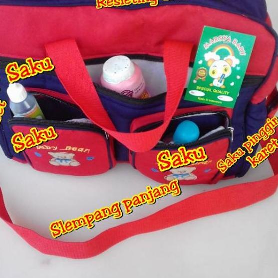 tas bayi besar /tas perlengkapan bayi - navy cream